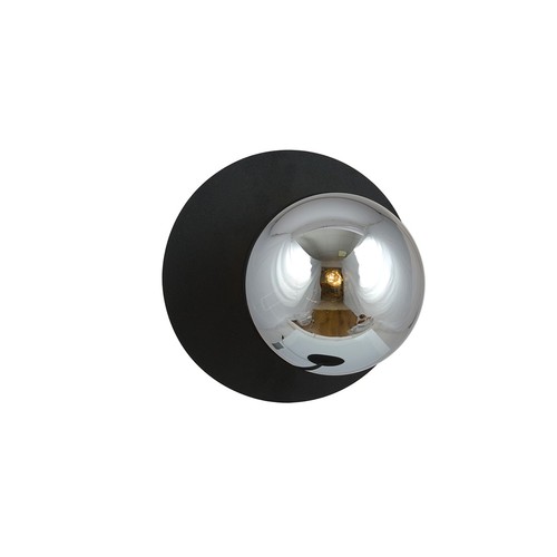 Oslo K1 Sort/Grafitt vegglampe - Ø14 cm, E14, 230V, uten lyskilde