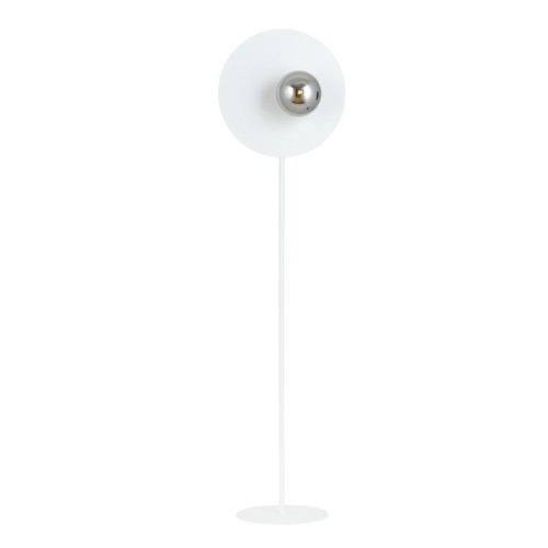 Oslo Lp Hvit/Grafitt gulvlampe - Ø14 cm, E14, 230V, uten lyskilde