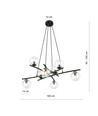Essa 8 Transparent pendellampe - Ø14 cm, E14, 230V, uten lyspære