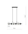 Rory 6 Transparent pendellampe - Ø14 cm, E14, 230V, uten lyskilde