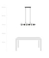 Rory 6 Transparent pendellampe - Ø14 cm, E14, 230V, uten lyskilde