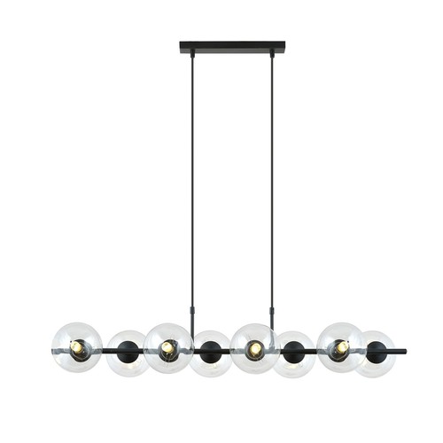 Rory 8 Transparent pendellampe - Ø14 cm, E14, 230V, uten lyskilde
