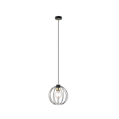 Gino 1 Sort/Gull pendellampe - Ø24 cm, E27, 230V, uten lyskilde