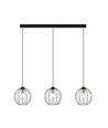 Gino 3 Sort/Gull pendellampe - Ø24 cm, E27, 230V, uten lyskilde.
