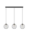 Gino 3 Sort/Gull pendellampe - Ø24 cm, E27, 230V, uten lyskilde.
