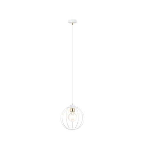 Gino 1 Hvit/Gull pendellampe - Ø24 cm, E27, 230V, uten lyskilde