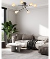 Veken 6B Sølv taklampe - E27, 230V, uten lyskilde