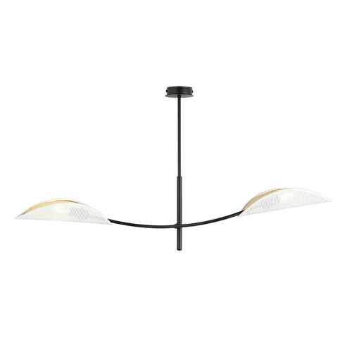 Lotus 2 Hvit/Gull taklampe - Ø12 cm, E14, 230V, uten lyskilde
