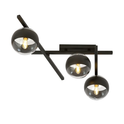 Smart 3 Sort/Stripet taklampe - Ø15 cm, E14, 230V, uten lyskilde
