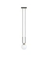 Glam 1 Svart/Opal pendellampe - Ø15 cm, E14, 230V, uten lyskilde