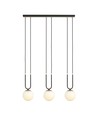 Glam 3 Sort/Opal pendellampe - Ø15 cm, E14, 230V, uten lyskilde