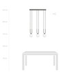 Glam 3 Sort/Opal pendellampe - Ø15 cm, E14, 230V, uten lyskilde