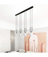 Glam 4 Svart/Opal pendellampe - Ø15 cm, E14, 230V, uten lyskilde