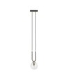 Glam 1 Sort/Transparent pendellampe - Ø14 cm, E14, 230V, uten lyspære