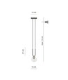 Glam 1 Sort/Transparent pendellampe - Ø14 cm, E14, 230V, uten lyspære
