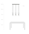 Glam 3 Sort/Transparent pendellampe - Ø14 cm, E14, 230V, uten lyskilde