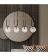 Glam 4 Sort/Transparent pendellampe - Ø14 cm, E14, 230V, uten lyskilde