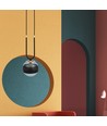 Glam 1 Sort/Stripe pendellampe - Ø14 cm, E14, 230V, uten lyspære