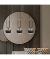 Glam 3 Sort/Stripe pendellampe - Ø14 cm, E14, 230V, uten lyskilde
