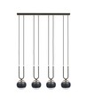 Glam 4 Sort/Stripe pendellampe - Ø14 cm, E14, 230V, uten lyskilde