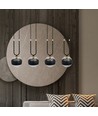 Glam 4 Sort/Stripe pendellampe - Ø14 cm, E14, 230V, uten lyskilde