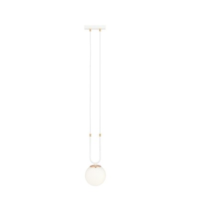 Glam 1 Hvit/Opal pendellampe - Ø15 cm, E14, 230V, uten lyskilde