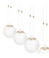 Glam 3 Hvit/Opal pendellampe - Ø15 cm, E14, 230V, uten lyskilde