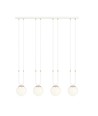 Outlet: Glam 4 Hvit/Opal pendellampe - Ø15 cm, E14, 230V, uten lyskilde