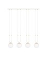 Outlet: Glam 4 Hvit/Opal pendellampe - Ø15 cm, E14, 230V, uten lyskilde