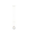 Glam 1 Hvit/Transparent pendellampe - Ø14 cm, E14, 230V, uten lyskilde
