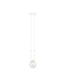Glam 1 Hvit/Transparent pendellampe - Ø14 cm, E14, 230V, uten lyskilde