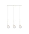 Glam 3 Hvit/Transparent pendellampe - Ø14 cm, E14, 230V, uten lyskilde