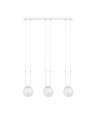 Glam 3 Hvit/Transparent pendellampe - Ø14 cm, E14, 230V, uten lyskilde
