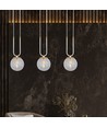 Glam 3 Hvit/Transparent pendellampe - Ø14 cm, E14, 230V, uten lyskilde