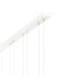 Glam 3 Hvit/Transparent pendellampe - Ø14 cm, E14, 230V, uten lyskilde