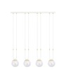 Glam 4 Hvit/Transparent pendellampe - Ø14 cm, E14, 230V, uten lyskilde