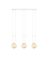 Glam 3 Hvit/Rav pendellampe - Ø14 cm, E14, 230V, uten lyskilde