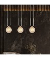 Glam 3 Hvit/Rav pendellampe - Ø14 cm, E14, 230V, uten lyskilde
