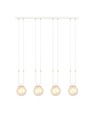 Glam 4 Hvit/Rav pendellampe - Ø14 cm, E14, 230V, uten lyskilde