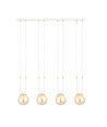 Glam 4 Hvit/Rav pendellampe - Ø14 cm, E14, 230V, uten lyskilde