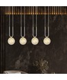 Glam 4 Hvit/Rav pendellampe - Ø14 cm, E14, 230V, uten lyskilde