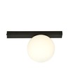 Fit 1 Sort/Opal taklampe - Ø15 cm, E14, 230V, uten lyskilde