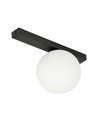 Fit 1 Sort/Opal taklampe - Ø15 cm, E14, 230V, uten lyskilde