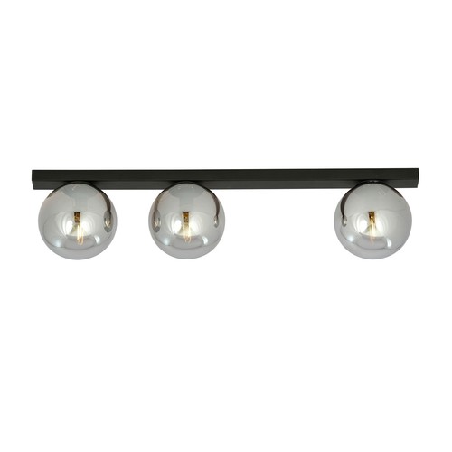 Fit 3 Sort/Grafitt taklampe - Ø14 cm, E14, 230V, uten lyspære
