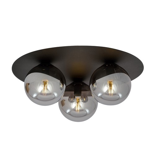 Solar 3 Sort/Grafitt taklampe - Ø14 cm, E14, 230V, uten lyskilde