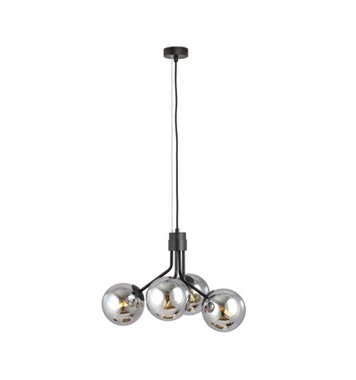 Nova 4 Sort/Grafitt pendellampe - Ø14 cm, E14, 230V, uten lyskilde