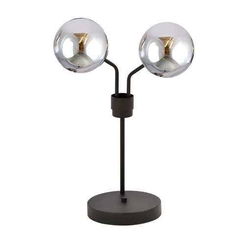 Nova LN2 Sort/Grafitt bordlampe - Ø14 cm, E14, 230V, uten lyskilde