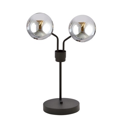 Nova LN2 Sort/Grafitt bordlampe - Ø14 cm, E14, 230V, uten lyskilde