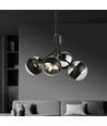 Nova 4 Svart/Stripe pendellampe - Ø14 cm, E14, 230V, uten lyskilde