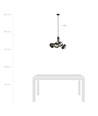 Nova 4 Svart/Stripe pendellampe - Ø14 cm, E14, 230V, uten lyskilde